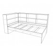 Benalla Single Trundle Bed with wrap around storage shelves